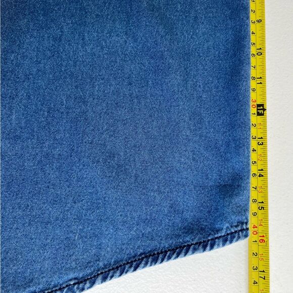 Bobbie Brooks Christmas Holiday Embroidered Denim Button Front Shirt Women Large - Picture 10 of 12